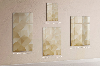 Dry erase board magnetic Triangles abstraction