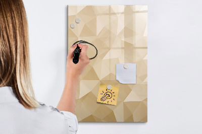 Dry erase board magnetic Triangles abstraction