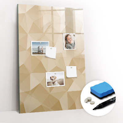 Dry erase board magnetic Triangles abstraction