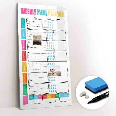 Dry erase board magnetic Lines abstract