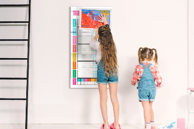 Dry erase board magnetic Lines abstract