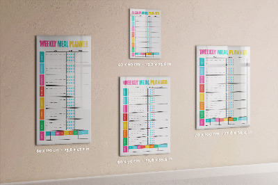 Dry erase board magnetic Lines abstract