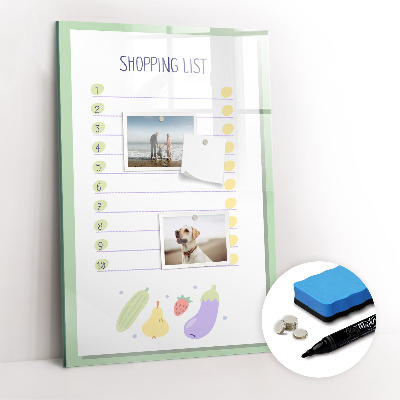 Dry erase magnetic board Summer Beach Sand