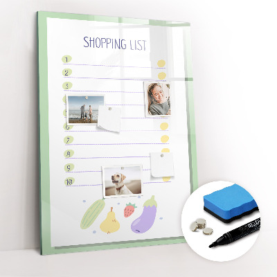 Dry erase magnetic board Summer Beach Sand