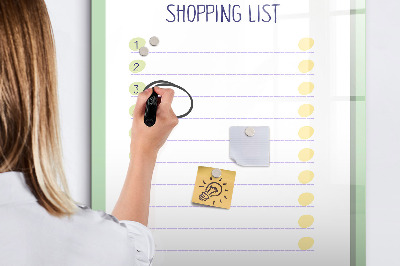Dry erase magnetic board Summer Beach Sand