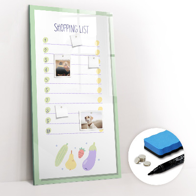 Dry erase magnetic board Summer Beach Sand