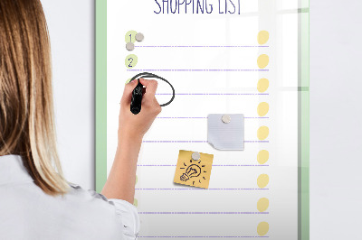 Dry erase magnetic board Summer Beach Sand