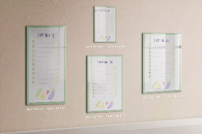 Dry erase magnetic board Summer Beach Sand
