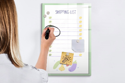 Dry erase magnetic board Summer Beach Sand