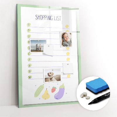 Dry erase magnetic board Summer Beach Sand