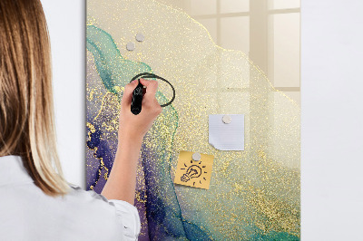 Magnetic writing board Colorful Marble