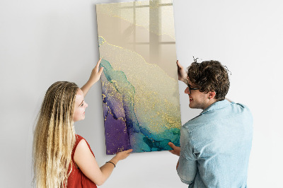 Dry erase board magnetic Colorful Marble