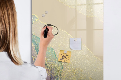 Dry erase board magnetic Colorful Marble