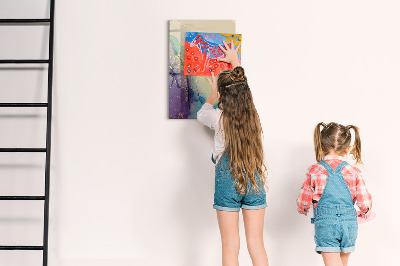 Dry erase board magnetic Colorful Marble