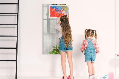 Magnetic writing board Vegetables on Wood