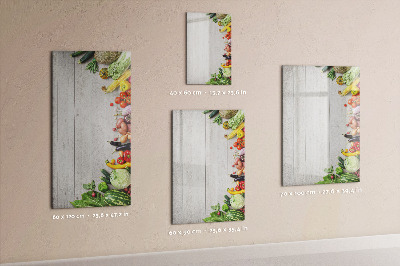 Dry erase board magnetic Vegetables on Wood