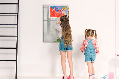 Dry erase board magnetic Vegetables on Wood