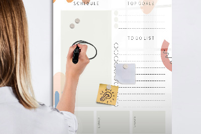 Dry erase magnetic board Habit Tracker