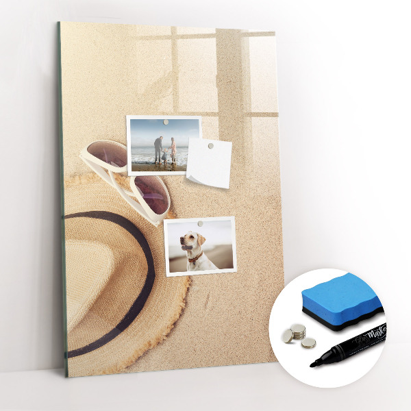 Dry erase board magnetic Palm Leaf Shadow