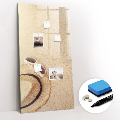 Dry erase board magnetic Palm Leaf Shadow