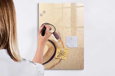 Dry erase board magnetic Palm Leaf Shadow