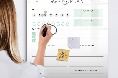 Magnetic writing board Weekly Planner