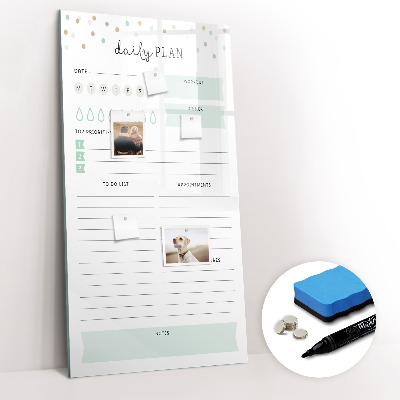 Dry erase board magnetic Weekly Planner