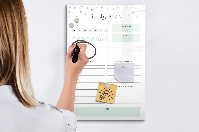 Dry erase board magnetic Weekly Planner