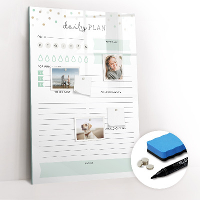 Magnetic writing board Weekly Planner