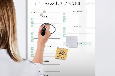 Dry erase board magnetic Green Vegetables