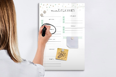 Dry erase board magnetic Green Vegetables