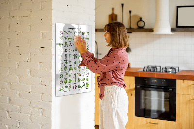 Magnetic writing board Flower Sketch