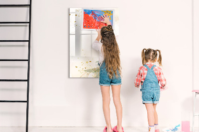 Dry erase board magnetic Watercolor Abstraction