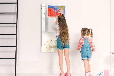 Dry erase board magnetic Watercolor Abstraction