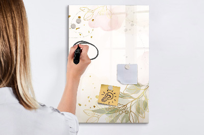 Dry erase board magnetic Watercolor Abstraction