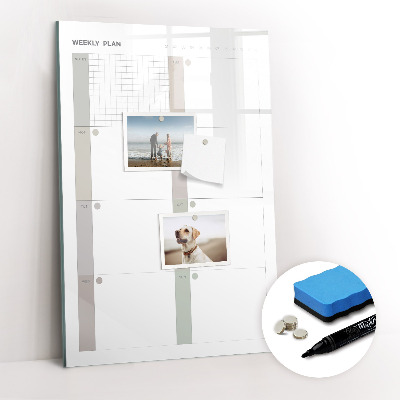 Dry erase board magnetic Elegant Marble
