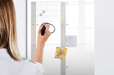 Dry erase board magnetic Elegant Marble