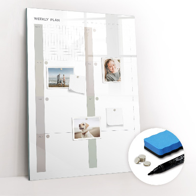Dry erase board magnetic Elegant Marble