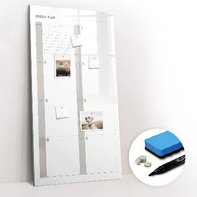 Dry erase board magnetic Elegant Marble