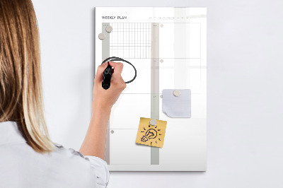 Dry erase board magnetic Elegant Marble