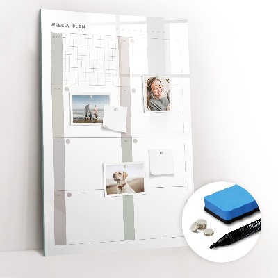 Dry erase board magnetic Elegant Marble