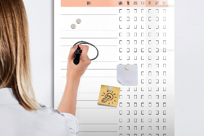Dry erase magnetic board Cleaning Checklist