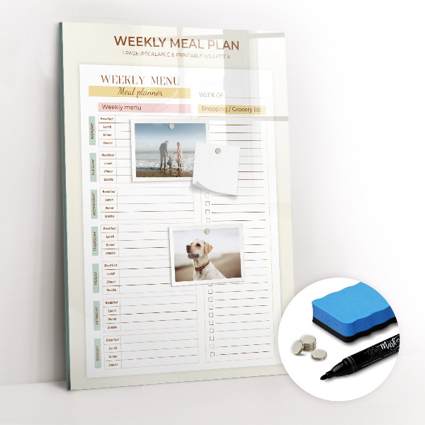 Dry erase magnetic board To-Do List