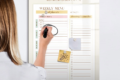 Magnetic board for drawing To-Do List