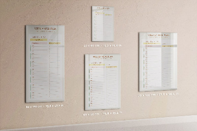Dry erase magnetic board To-Do List