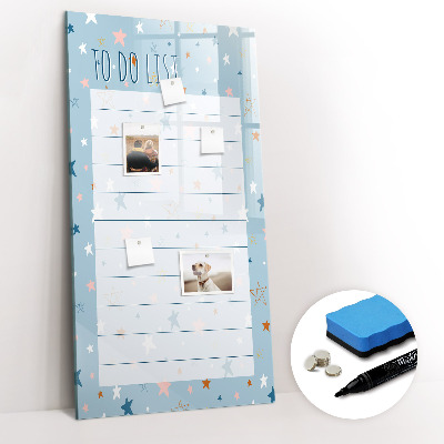 Magnetic board with marker To-Do List