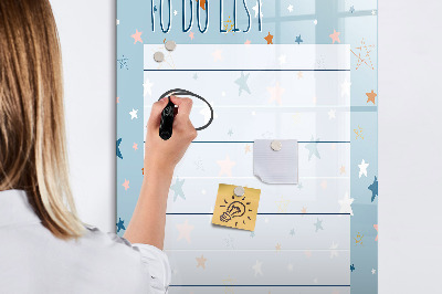 Magnetic board with marker To-Do List