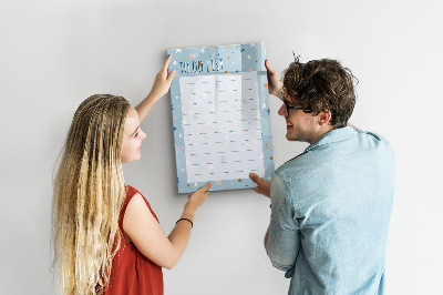 Magnetic board with marker To-Do List