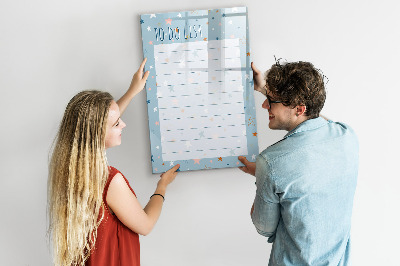 Magnetic board with marker To-Do List