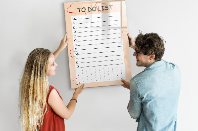Dry erase magnetic board To-Do List